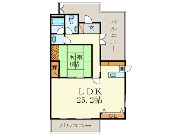 ドムス鴨川の物件間取画像